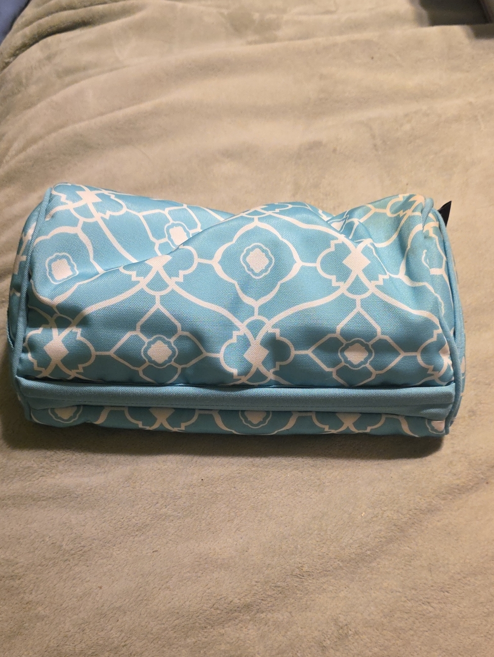 Light Blue and White Lap GEAR texhnology Pillow